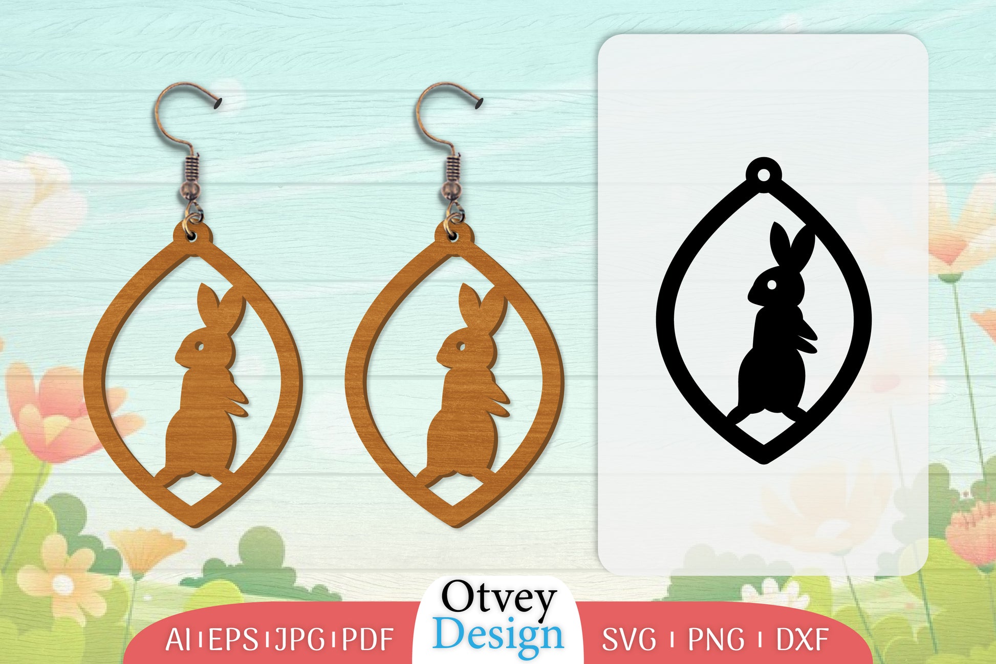Earring Rabbit Lasercut SVG Bundle 37 - CraftNest - Digital Crafting and Art
