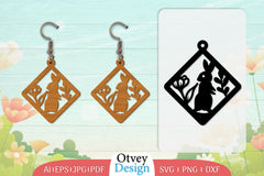 Earring Rabbit Lasercut SVG Bundle 19 - CraftNest - Digital Crafting and Art