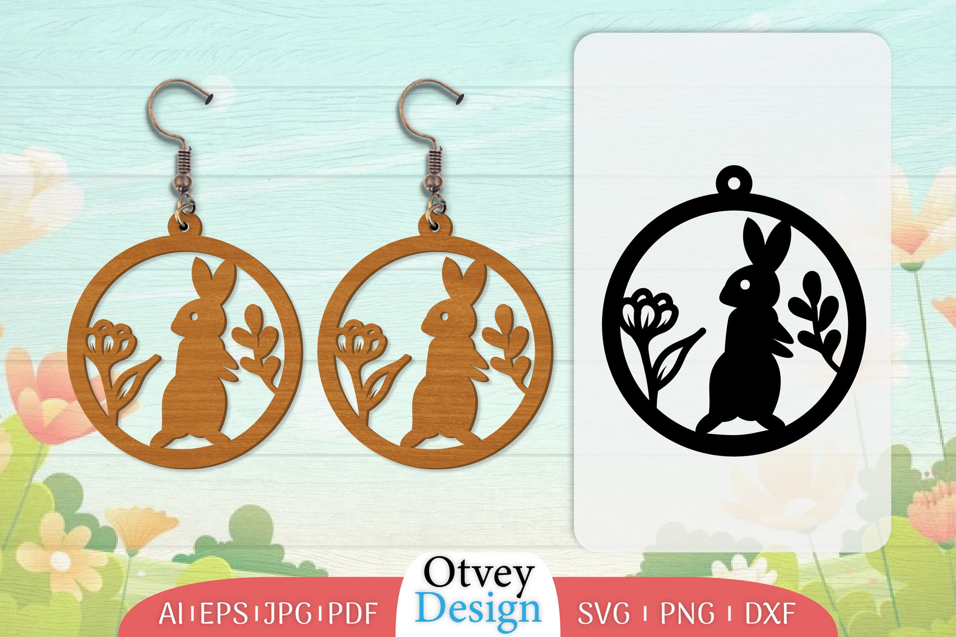 Earring Rabbit Lasercut SVG Bundle 28 - CraftNest - Digital Crafting and Art