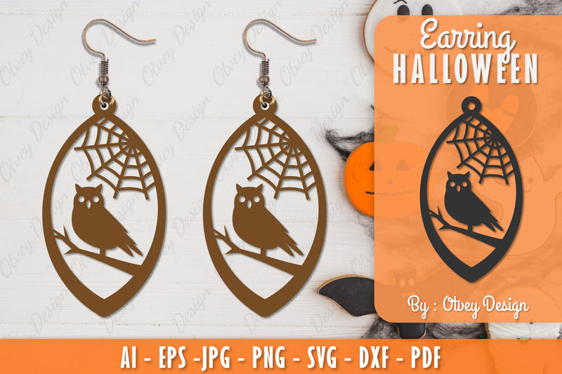 Earring Halloween Lasercut SVG Bundle 147 - CraftNest - Digital Crafting and Art