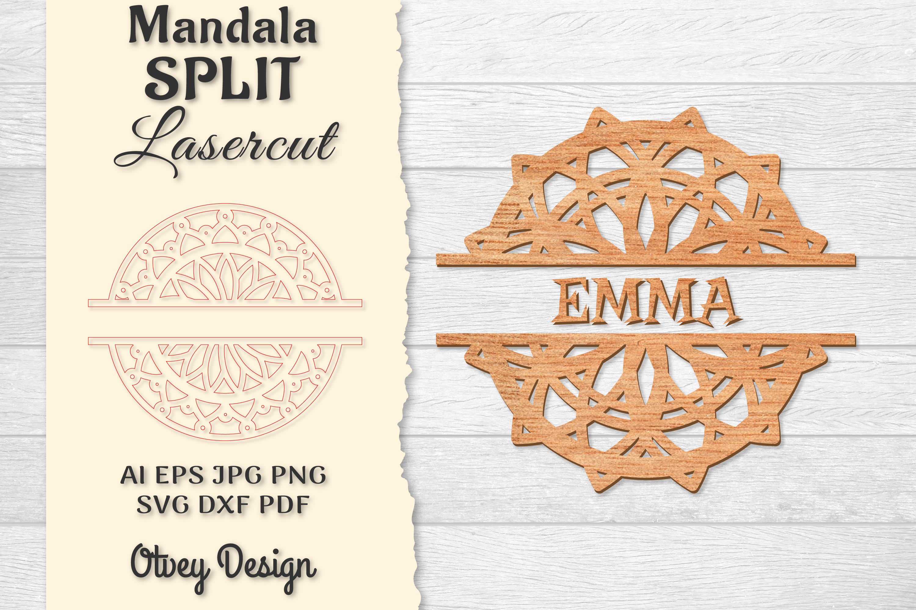 Mandala Split Lasercut SVG Bundle 1 - CraftNest - Digital Crafting and Art