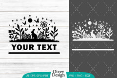 Easter Bunny Scene in Garden SVG Bundle 3 - CraftNest - Digital Crafting and Art