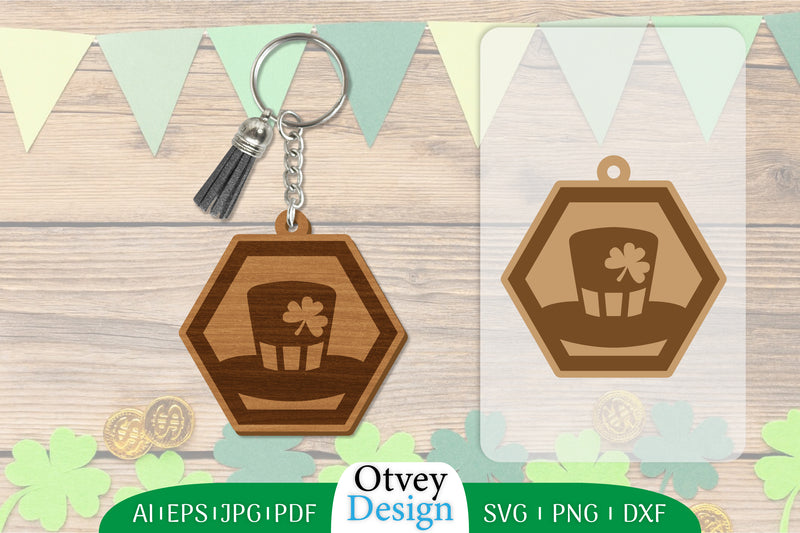 St Patrick's Day Keychain SVG Bundle 83 - CraftNest - Digital Crafting and Art