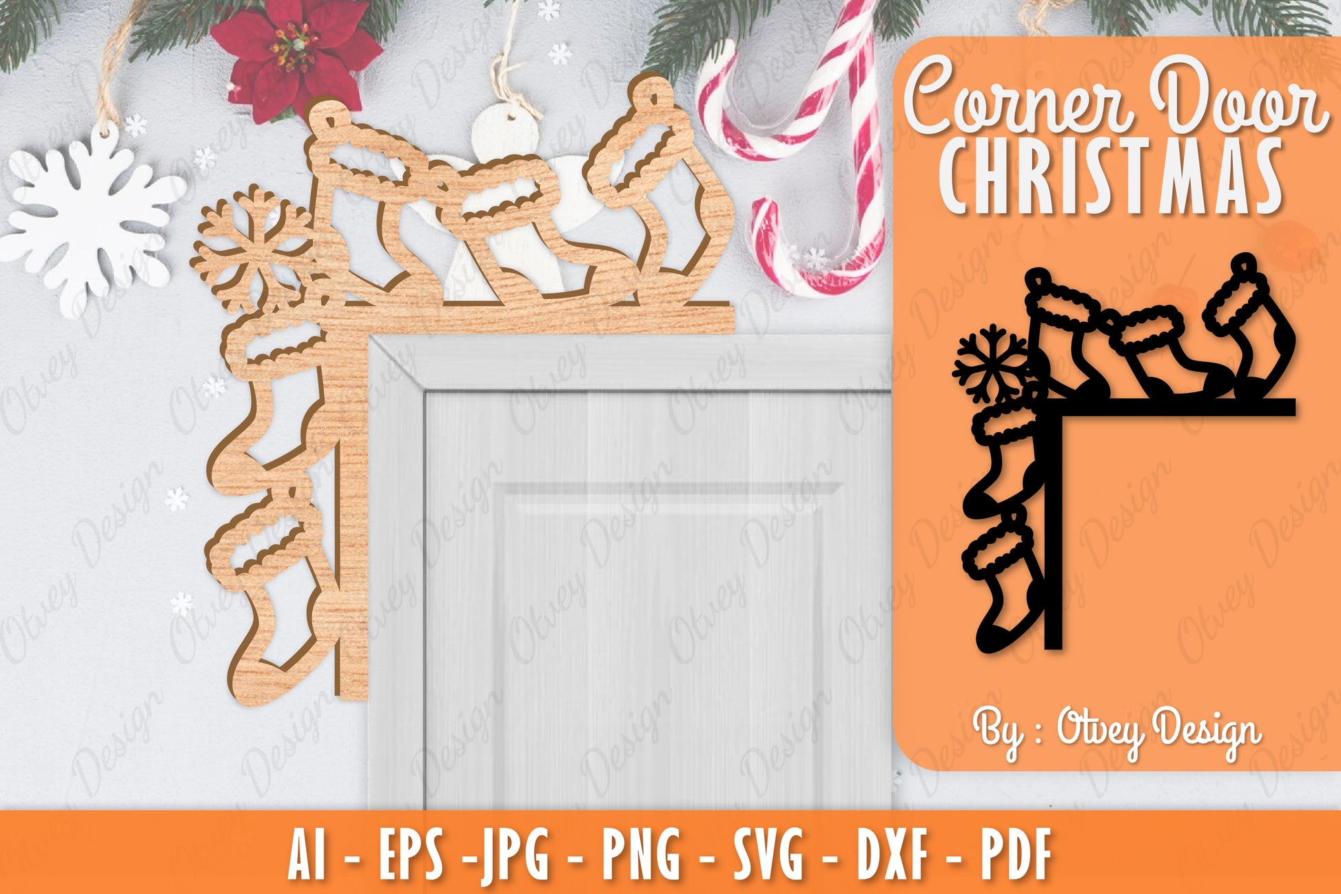 Christmas Corner Door SVG Bundle 1 - CraftNest - Digital Crafting and Art