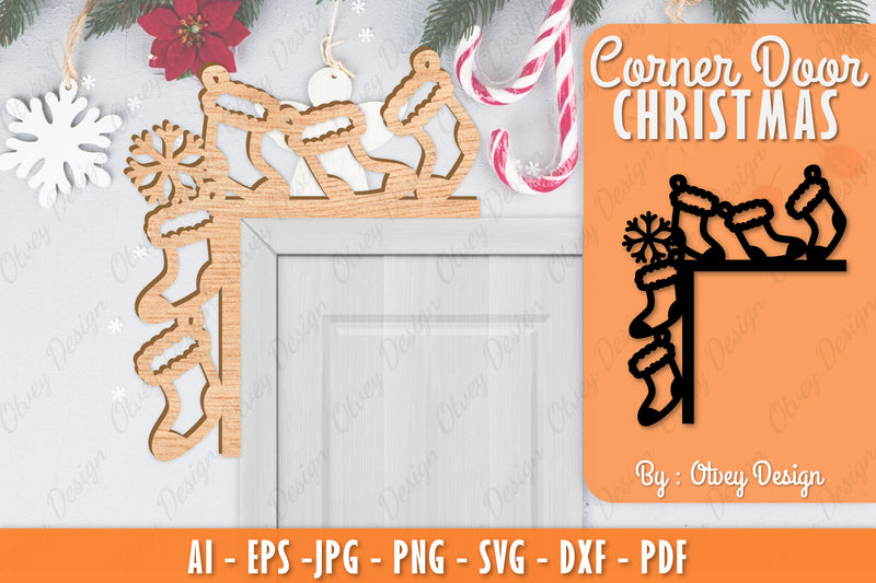 Christmas Corner Door SVG Bundle 1 - CraftNest - Digital Crafting and Art