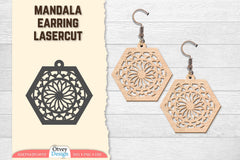 Earring Mandala Lasercut SVG Bundle 40 - CraftNest - Digital Crafting and Art