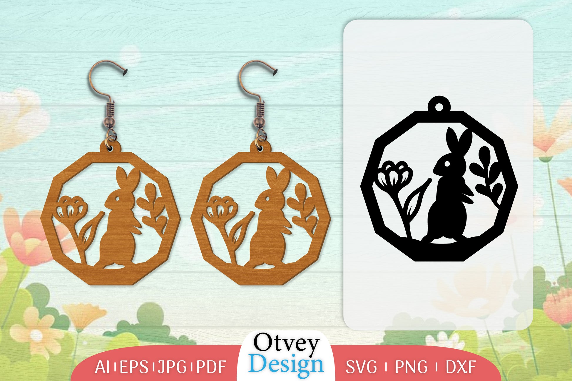 Earring Rabbit Lasercut SVG Bundle 82 - CraftNest - Digital Crafting and Art