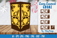 Christmas Gnome Lamp Lasercut SVG Bundle 1 - CraftNest - Digital Crafting and Art