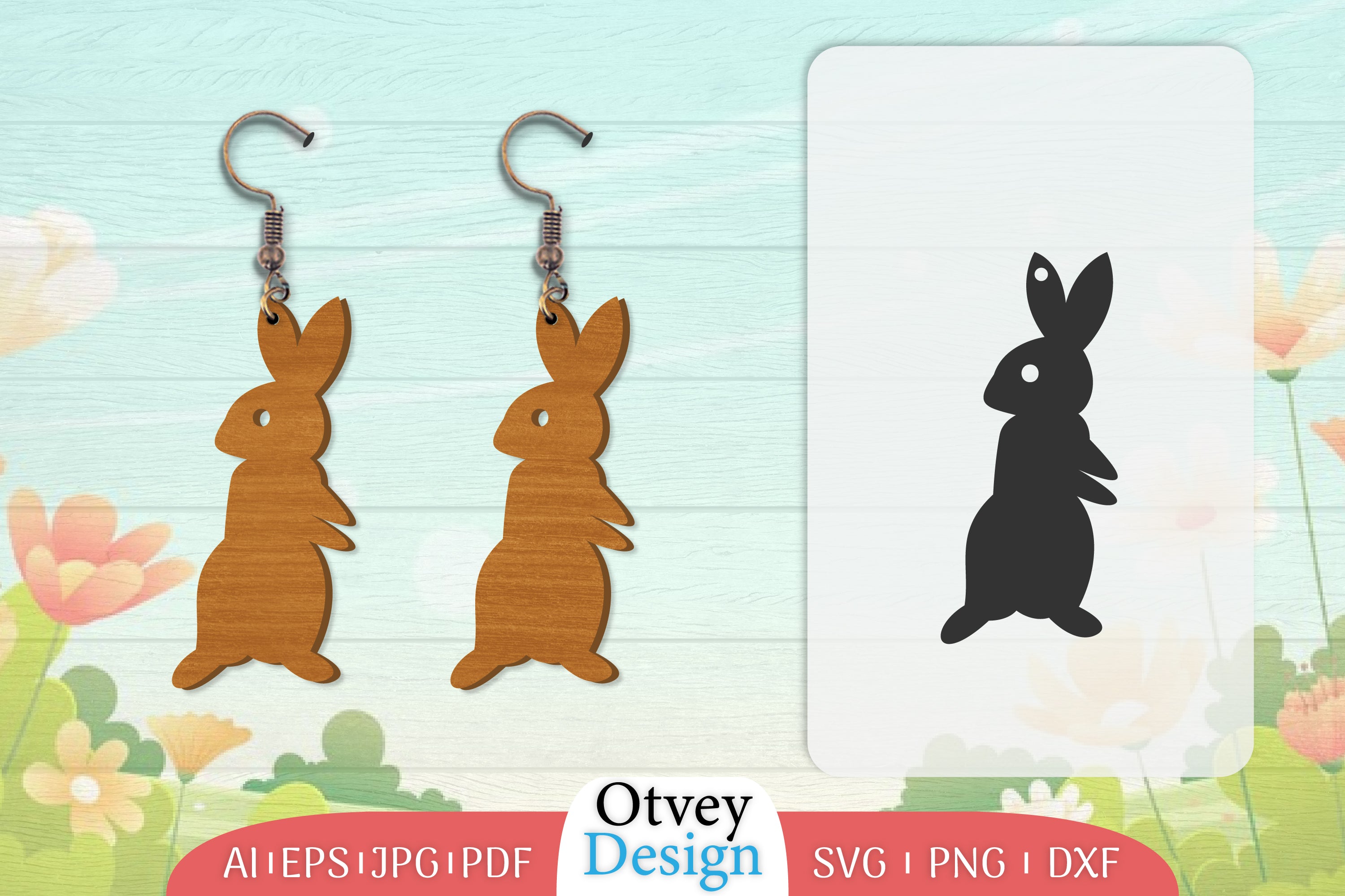 Earring Rabbit Lasercut SVG Bundle 1 - CraftNest - Digital Crafting and Art