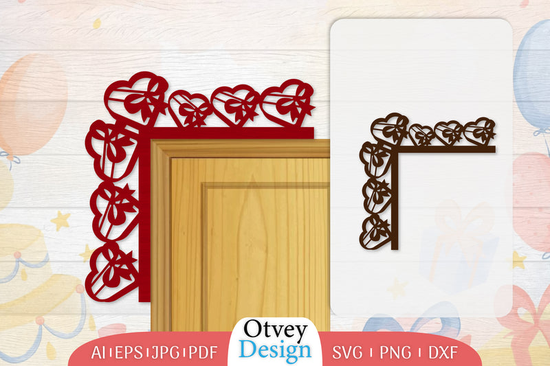 Door Corner Valentine Lasercut SVG Bundle 1 - CraftNest - Digital Crafting and Art