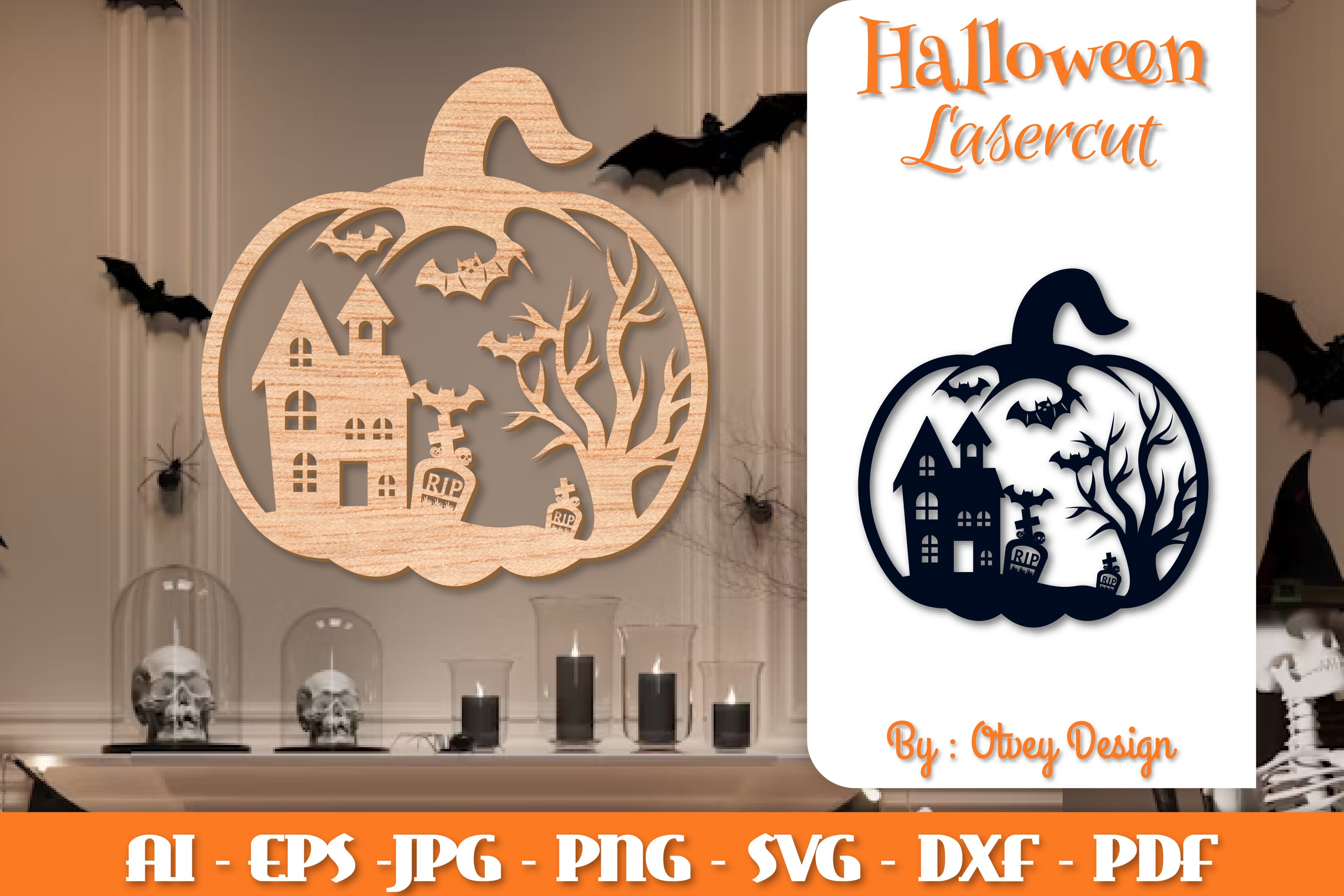 Halloween Pumpkins Lasercut SVG Bundle