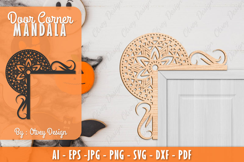 Corner Door Mandala Lasercut SVG Bundle 1 - CraftNest - Digital Crafting and Art