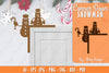Snowman Door Corner Lasercut SVG Bundle