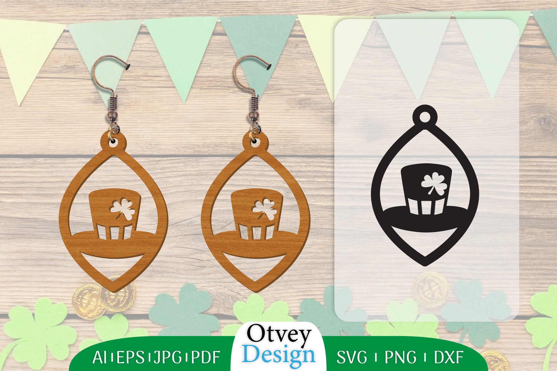 St Patrick's Day Earring SVG Bundle 10 - CraftNest - Digital Crafting and Art