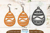 Happy Easter Egg Earring Lasercut SVG Bundle