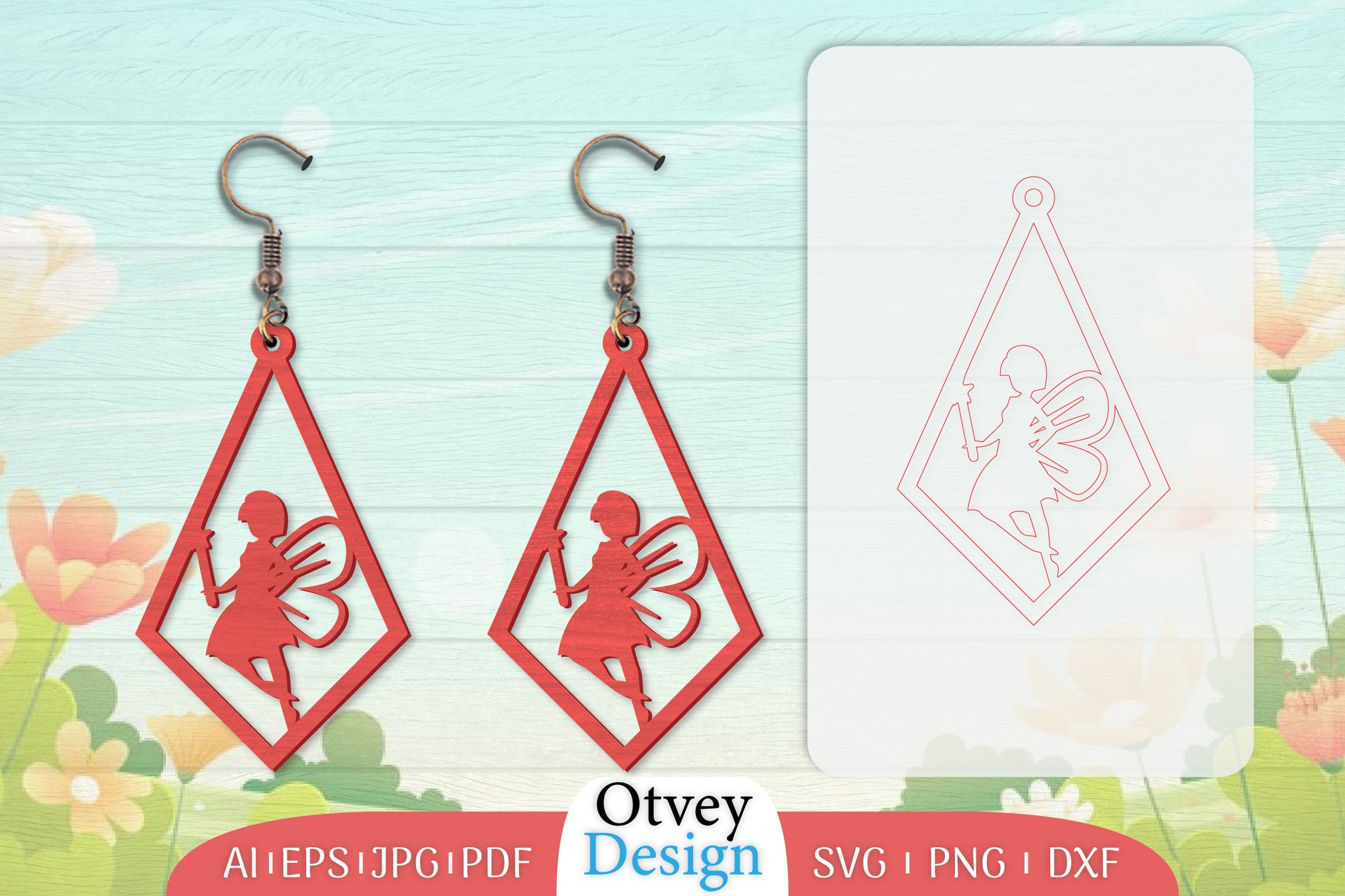 Fairy Earring Lasercut SVG Bundle 25 - CraftNest - Digital Crafting and Art