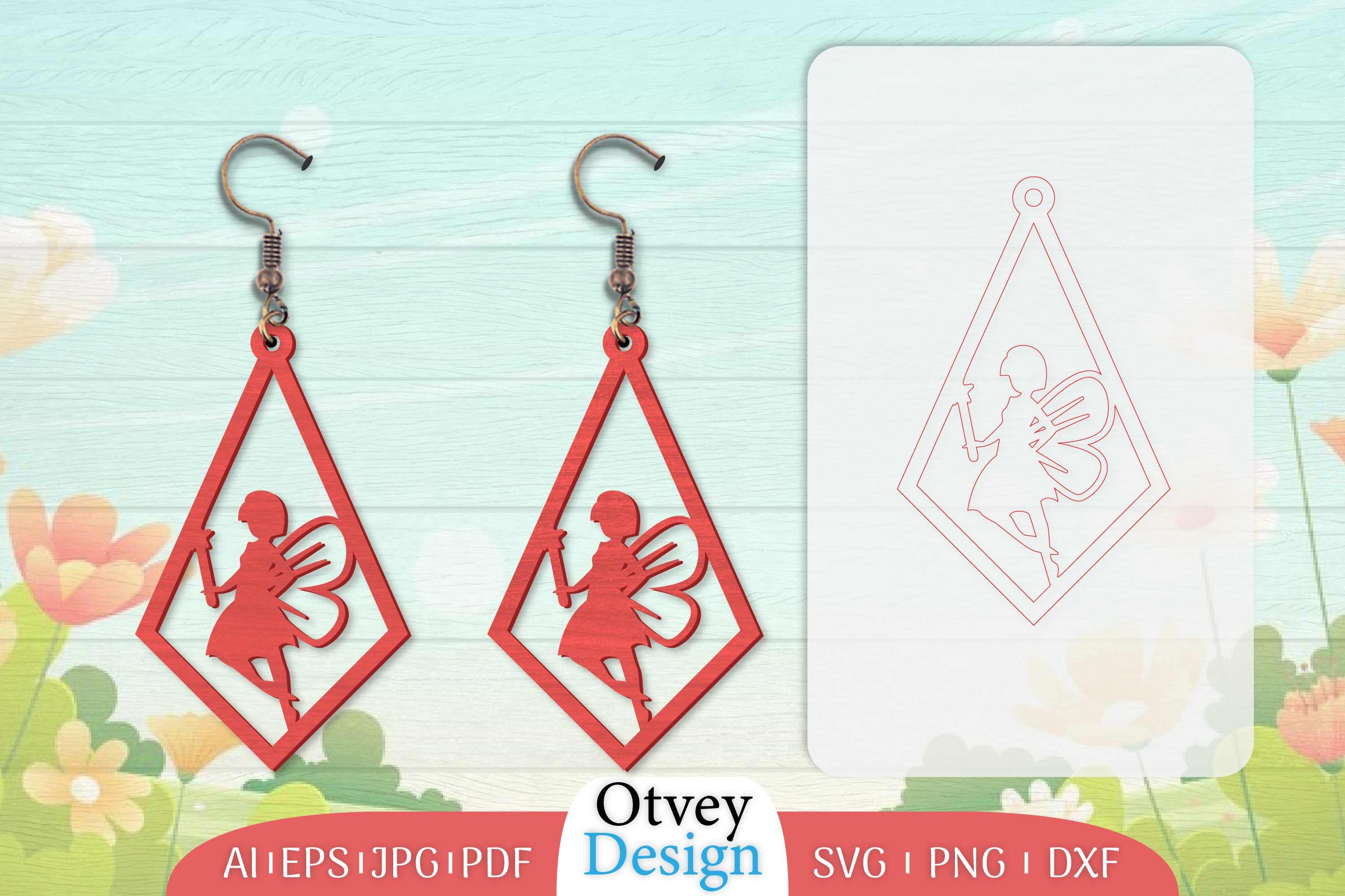 Fairy Earring Lasercut SVG Bundle 25 - CraftNest - Digital Crafting and Art