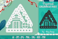Gingerbread House Papercut SVG Bundle 1 - CraftNest - Digital Crafting and Art