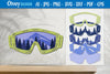 Mountain Scene Goggles Layered Lasercut SVG Bundle