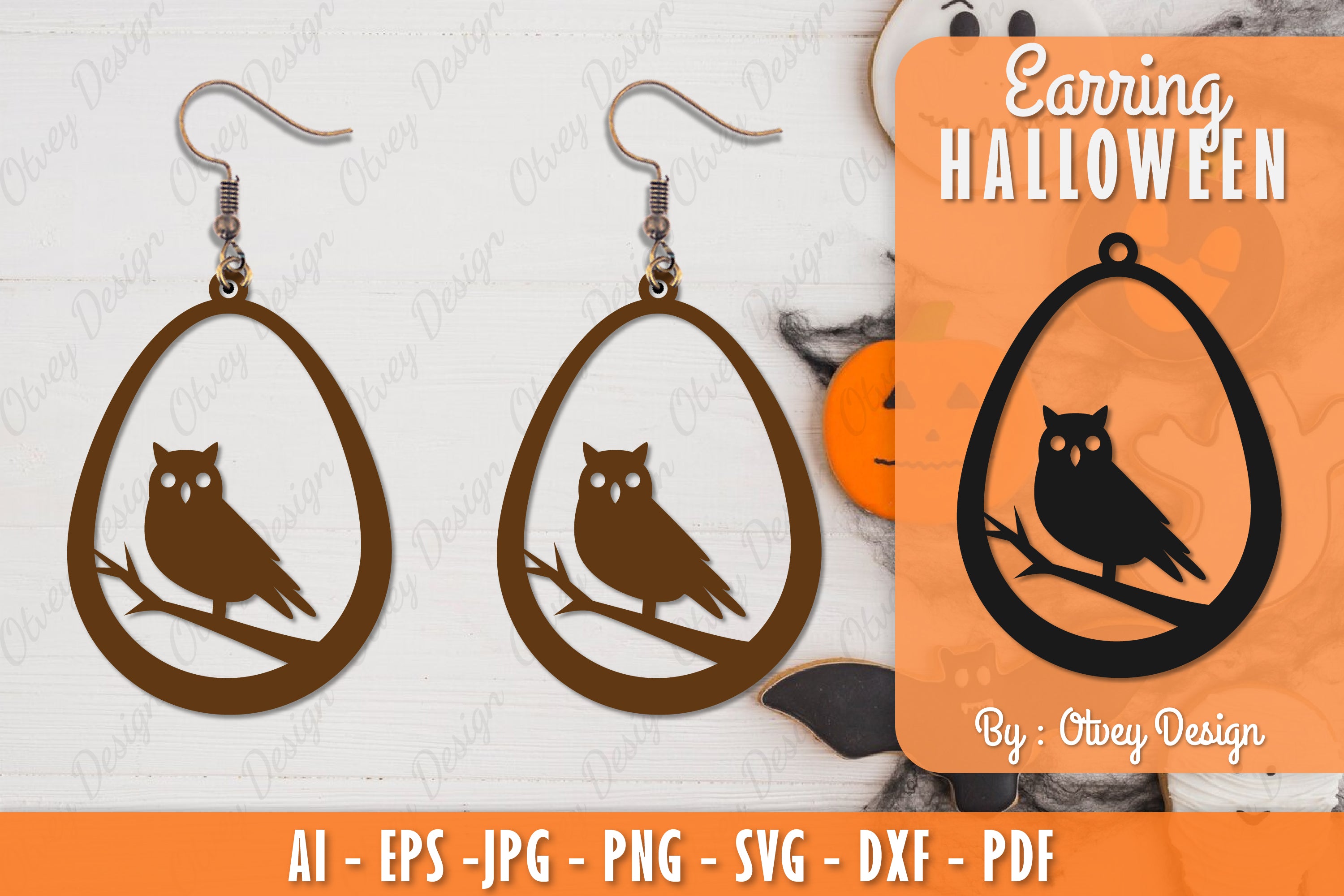 Earring Halloween Lasercut SVG Bundle 88 - CraftNest - Digital Crafting and Art