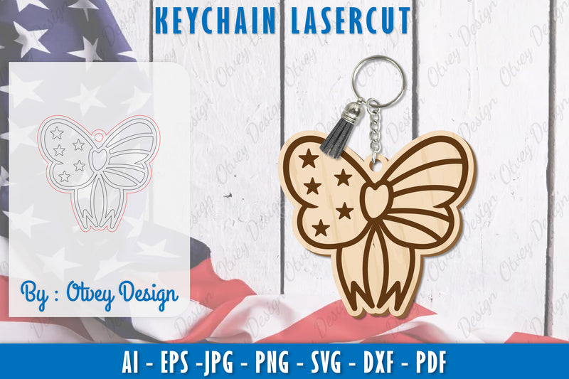 Patriotic Keychain SVG Bundle 1 - CraftNest - Digital Crafting and Art
