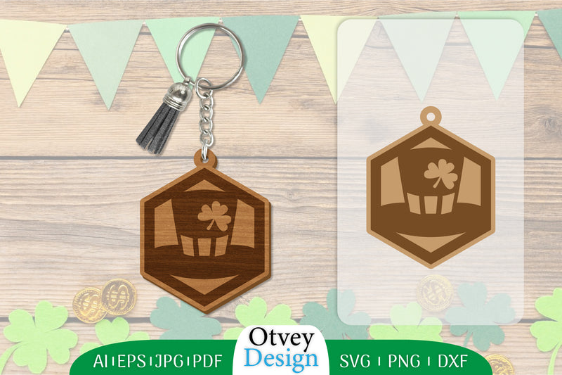 St Patrick's Day Keychain SVG Bundle 9 - CraftNest - Digital Crafting and Art