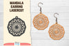 Earring Mandala Lasercut SVG Bundle