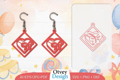 Birthday Earrings Lasercut SVG Bundle 9 - CraftNest - Digital Crafting and Art