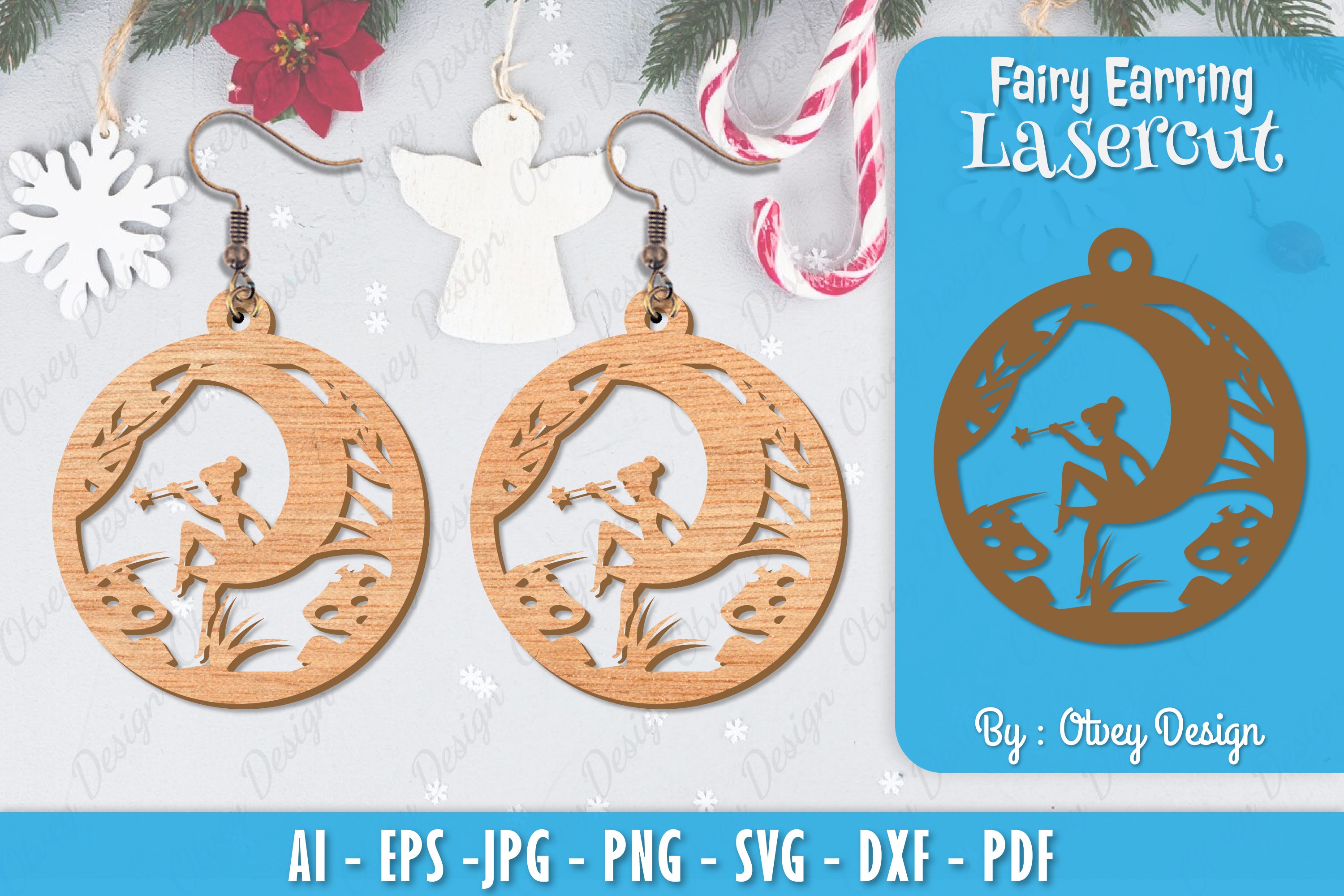 Fairy 3D Earring Lasercut SVG Bundle 1 - CraftNest - Digital Crafting and Art