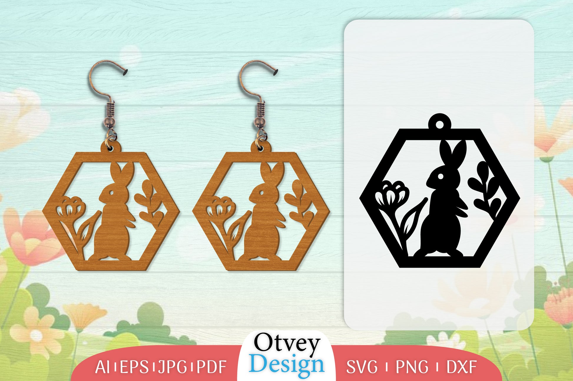 Earring Rabbit Lasercut SVG Bundle 73 - CraftNest - Digital Crafting and Art