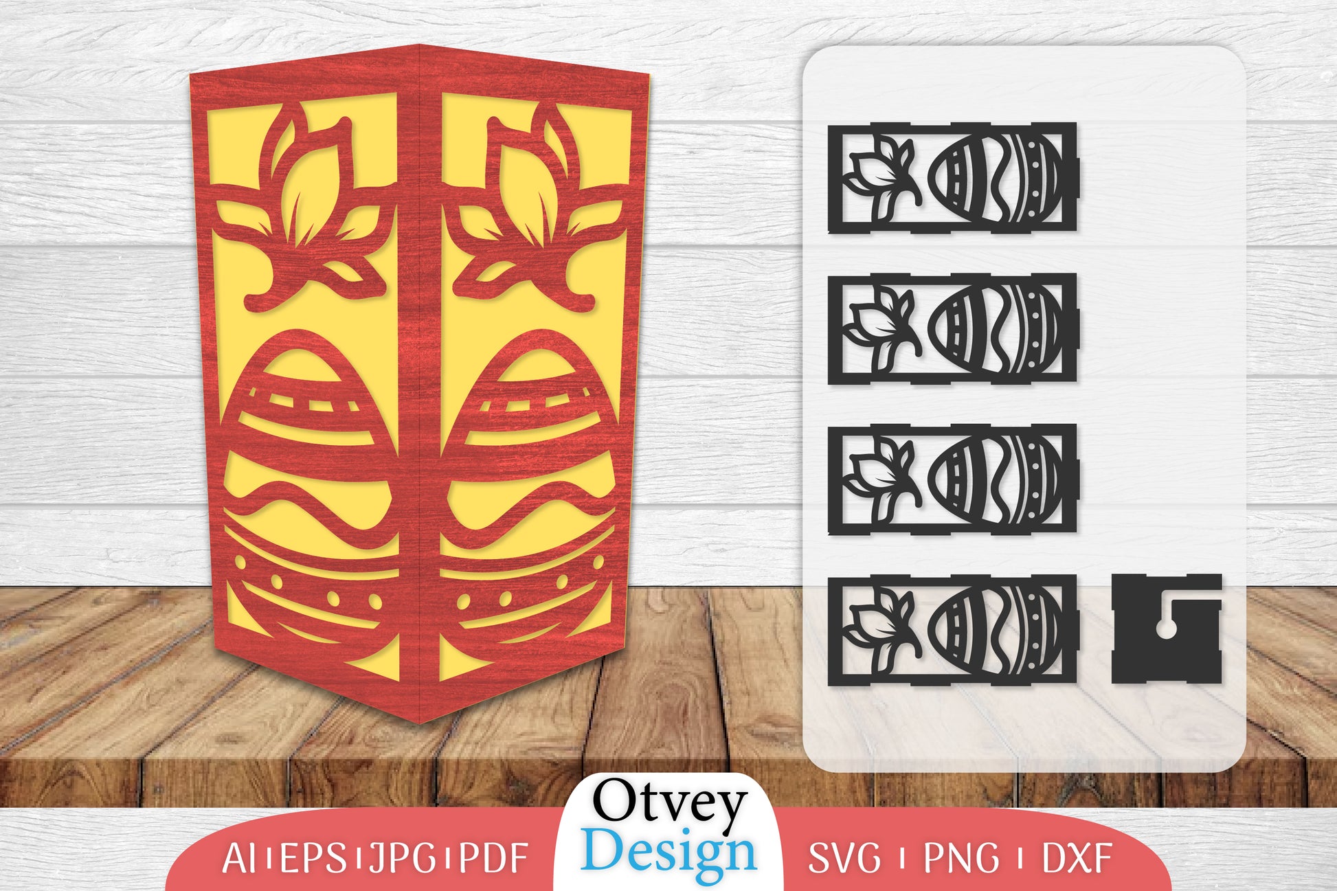 Happy Easter Lamp Lasercut SVG Bundle 1 - CraftNest - Digital Crafting and Art