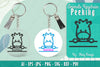 Animals Peeking Keychain SVG Bundle