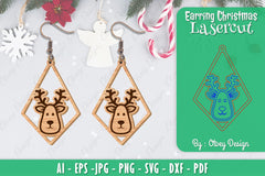 Christmas Earrings SVG Bundle 30 - CraftNest - Digital Crafting and Art