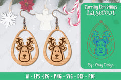 Christmas Earrings SVG Bundle 90 - CraftNest - Digital Crafting and Art