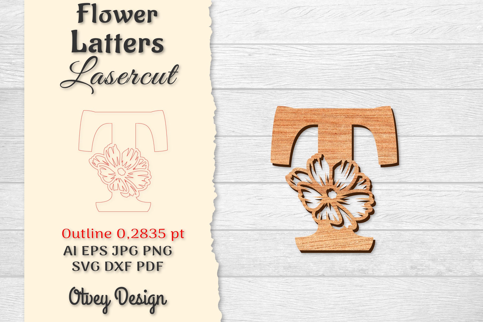 Flower Letters Laser Cut File SVG Bundle 57 - CraftNest - Digital Crafting and Art