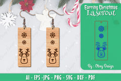 Christmas Earrings SVG Bundle 120 - CraftNest - Digital Crafting and Art