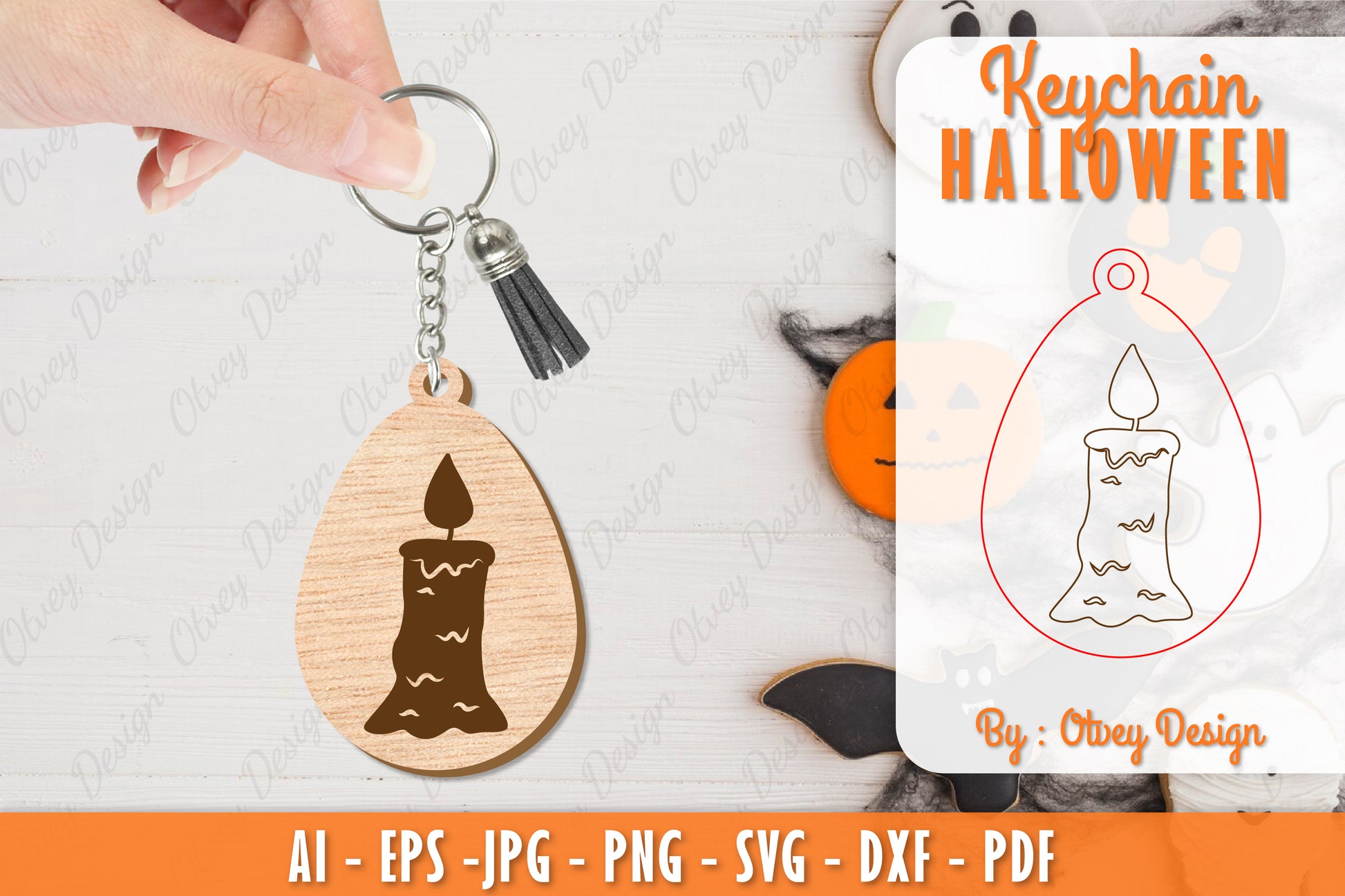 Keychain Halloween Lasercut SVG Bundle 67 - CraftNest - Digital Crafting and Art
