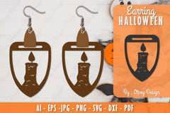 Earring Halloween Lasercut SVG Bundle 245 - CraftNest - Digital Crafting and Art