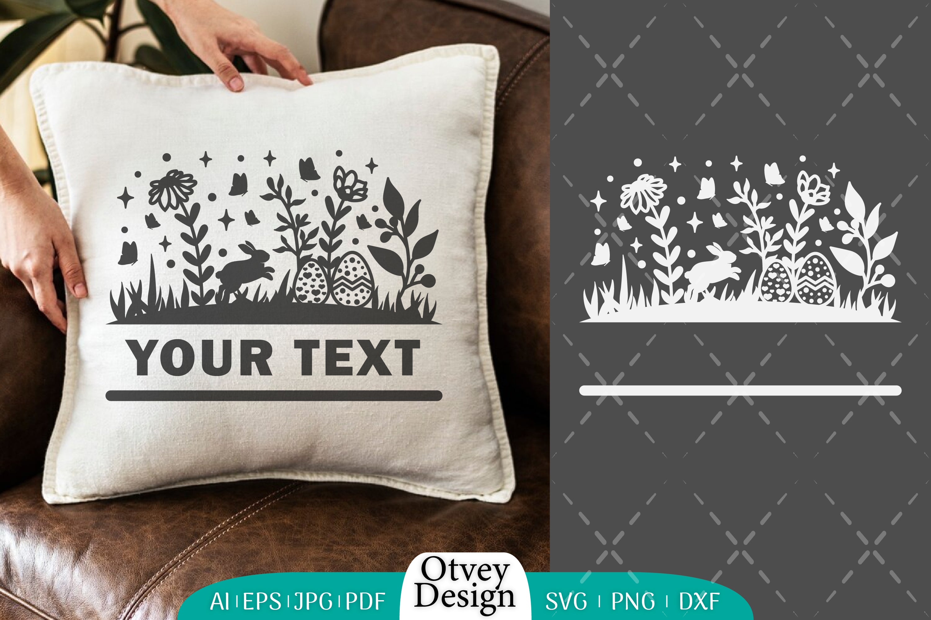 Easter Bunny Garden Scene SVG Bundle 10 - CraftNest - Digital Crafting and Art