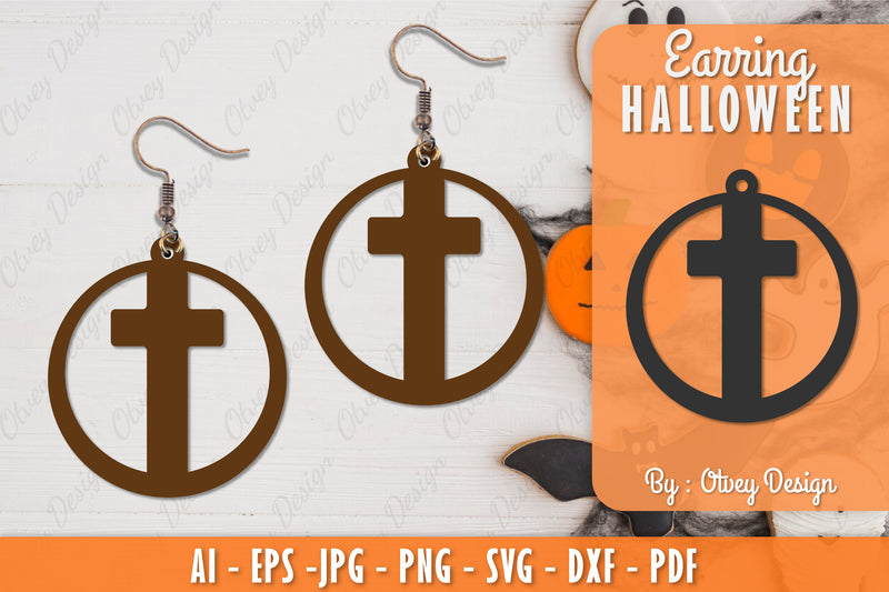 Earring Halloween Lasercut SVG Bundle 188 - CraftNest - Digital Crafting and Art