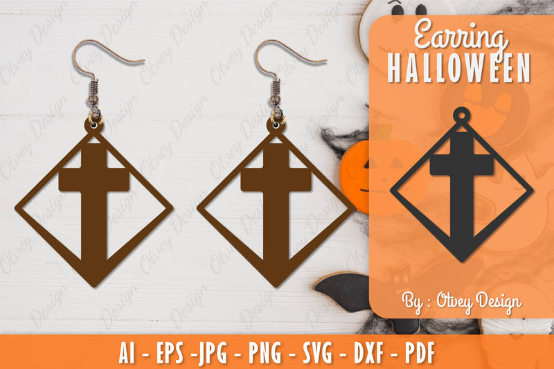 Earring Halloween Lasercut SVG Bundle 216 - CraftNest - Digital Crafting and Art