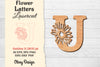 Flower Letters Laser Cut SVG Bundle