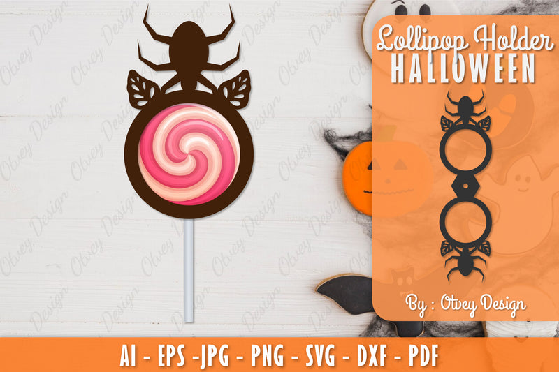 Halloween Lollipop Holder SVG Bundle 14 - CraftNest - Digital Crafting and Art