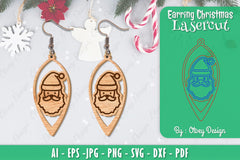 Christmas Earrings SVG Bundle 61 - CraftNest - Digital Crafting and Art