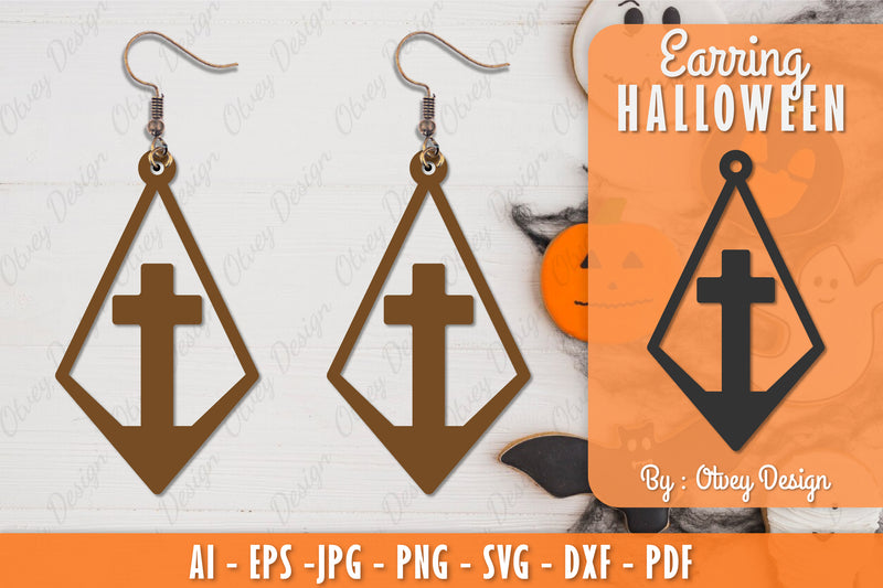 Earring Halloween Lasercut SVG Bundle 130 - CraftNest - Digital Crafting and Art