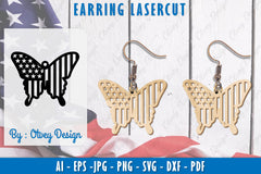 4th of July Earring SVG Bundle 14 - CraftNest - Digital Crafting and Art