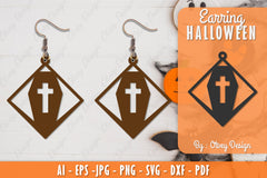 Earring Halloween Lasercut SVG Bundle 217 - CraftNest - Digital Crafting and Art