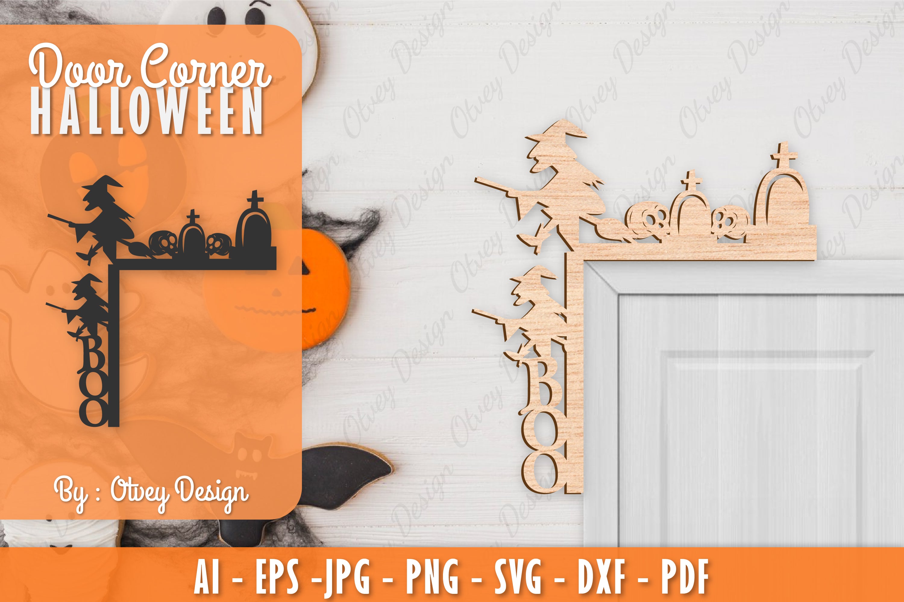 Corner Door Halloween SVG Bundle 15 - CraftNest - Digital Crafting and Art