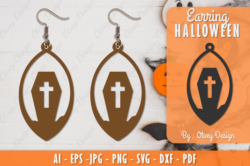 Earring Halloween Lasercut SVG Bundle 159 - CraftNest - Digital Crafting and Art