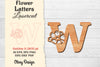 Flower Letters Laser Cut File SVG Bundle